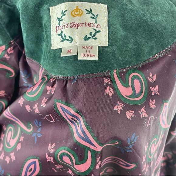 Vintage Paris Sports Club Suede Leather Jacket - Picture 7 of 8